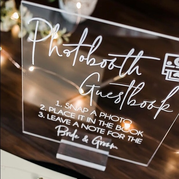 Acrylic Photobooth Sign - Picture 2 of 2